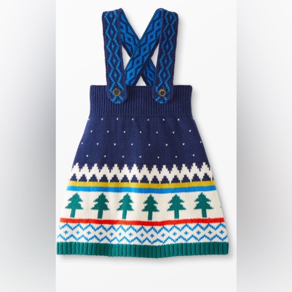 Hanna Andersson Christmas sweater dress 6-12 mos. colorful